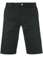 Dolce & Gabbana Polka Dot Shorts, Size: 48, Black, Cotton/spandex/elastane