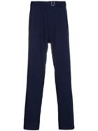 Haider Ackermann Tapered Trousers With Belt - Blue