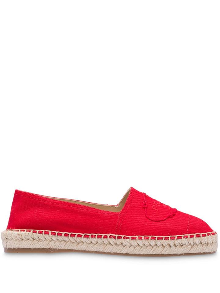 Prada Canvas Espadrilles - Pink
