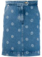 Ps Paul Smith Polka-dot Mini Skirt - Blue