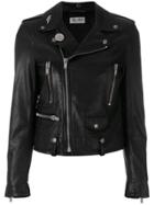 Saint Laurent Cropped Padded Jacket - Black