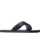 Armani Jeans Crisscross Sliders