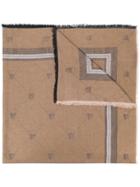Philipp Plein Skull Print Scarf - Neutrals