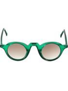 Barn S Retro Pantos Sunglasses, Women's, Green, Acetate