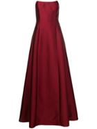 Alberta Ferretti Long Evening Dress - Red