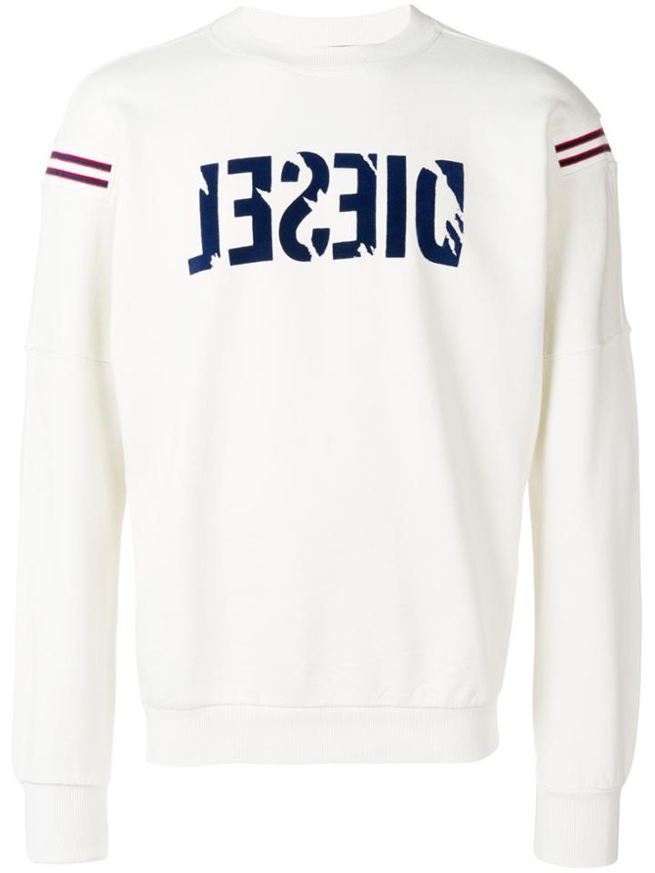 Diesel Logo Patch Sweatshirt - Nude & Neutrals