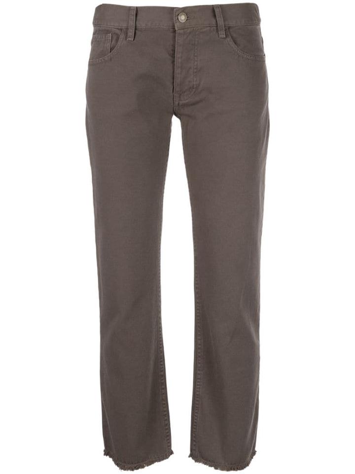 Nili Lotan Cropped Denim Jeans - Brown