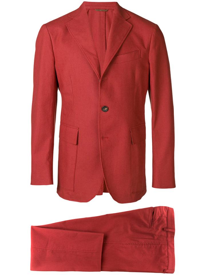 Doppiaa Formal Two-piece Suit - Red
