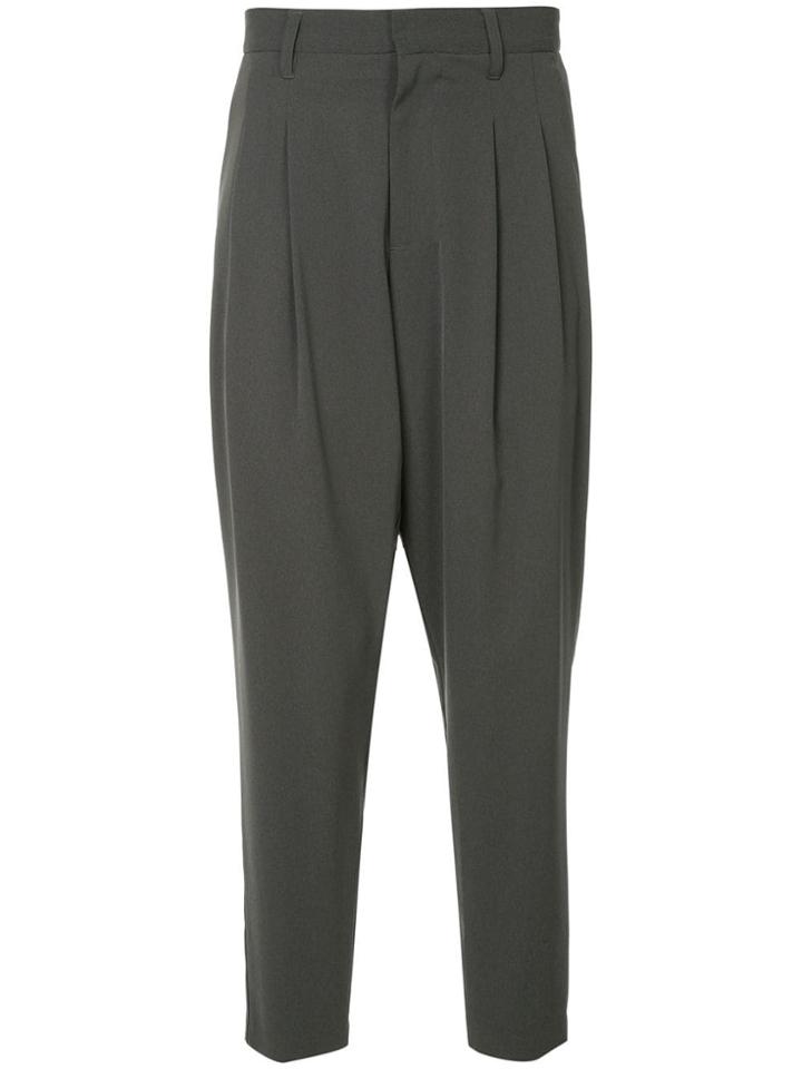 Kazuyuki Kumagai Cropped Trousers - Grey