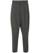 Kazuyuki Kumagai Cropped Trousers - Grey