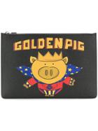 Dolce & Gabbana Golden Pig Pouch - Black