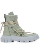 Rick Owens Lace-up Hiking Boots - Green