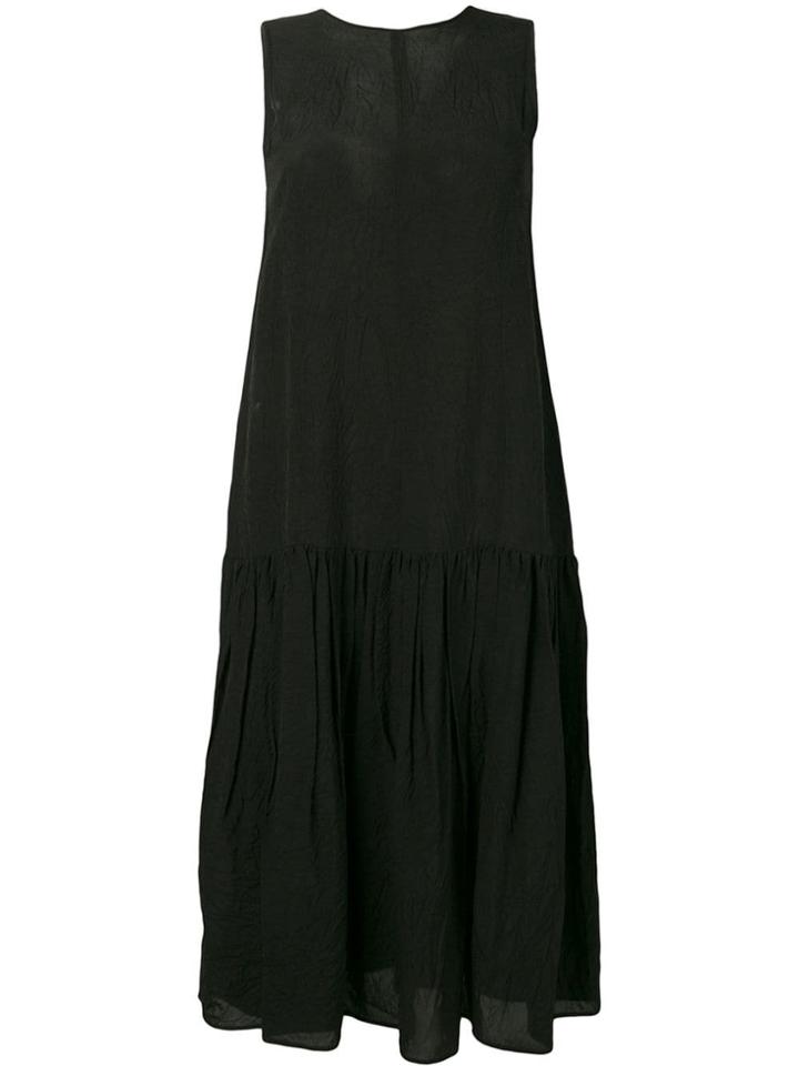 Sara Lanzi Gathered Shift Dress - Black