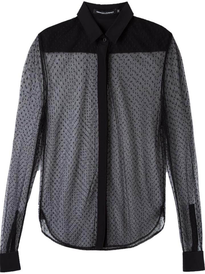 Reinaldo Lourenço Polka Dot Sheer Shirt