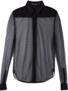 Reinaldo Lourenço Polka Dot Sheer Shirt