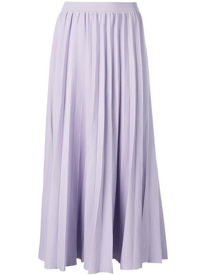 Gabriela Hearst Flared Pleated Skirt - Purple