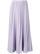 Gabriela Hearst Flared Pleated Skirt - Purple