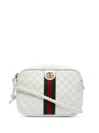 Gucci White Gg Small Quilted-leather Shoulder Bag
