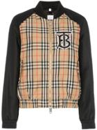 Burberry Harlington Vintage Check Bomber Jacket - Black