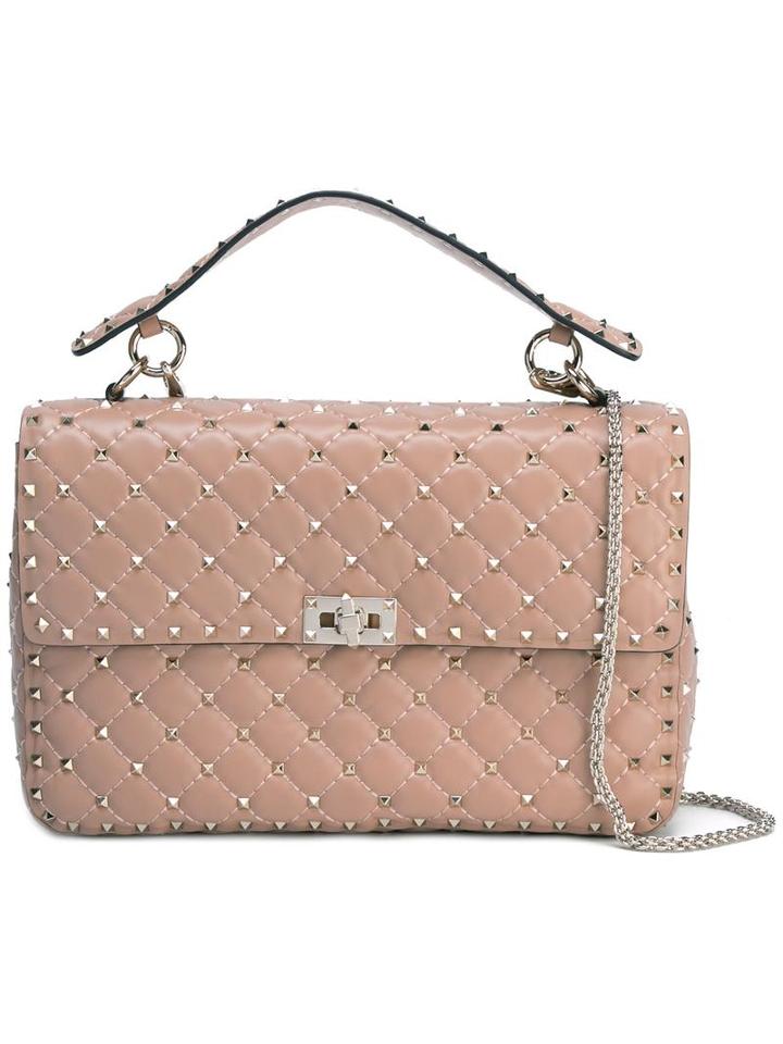 Valentino Valentino Garavani 'rockstud Spike' Crossbody Bag, Women's, Nude/neutrals, Leather/metal