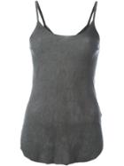 Lost & Found Ria Dunn Back Sheer Cami Top, Women's, Size: L, Grey, Cotton/spandex/elastane/silk