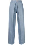 Aalto Front Pleat Jeans - Blue