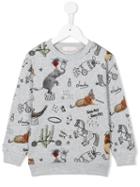 Stella Mccartney Kids Circus Print Sweatshirt, Boy's, Size: 8 Yrs, Grey