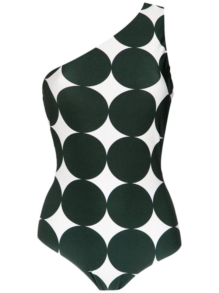 Adriana Degreas One Shoulder Swuimsuit - White