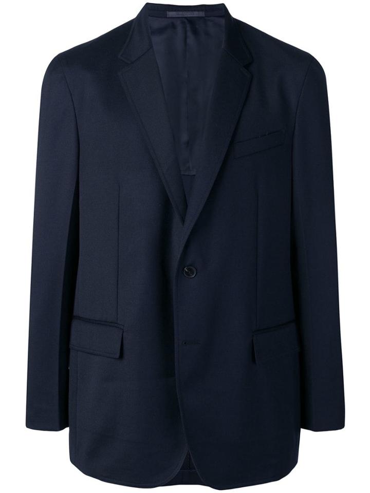 Valentino Single Breasted Blazer - Blue