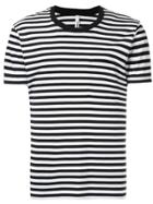 Attachment Striped Pocket T-shirt - Black