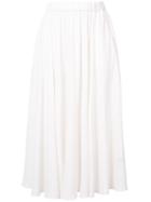 Co - Pleated Skirt - Women - Polyester/triacetate - Xs, White, Polyester/triacetate