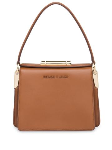 Prada Prada Sybille Leather Bag - Brown