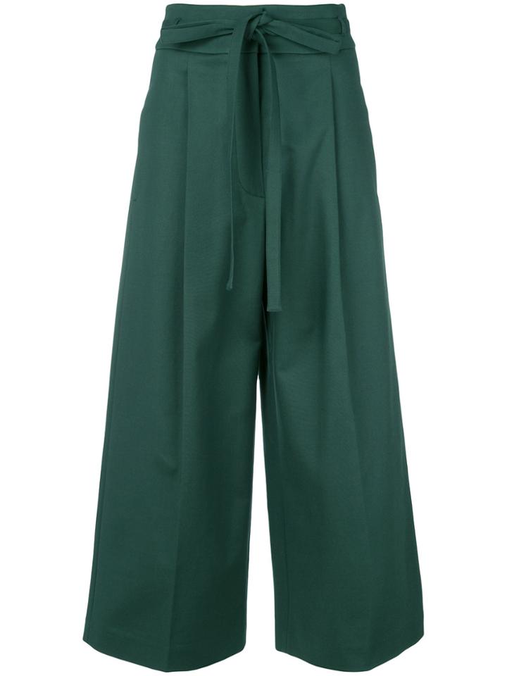 Rochas High-waist Culottes - Green
