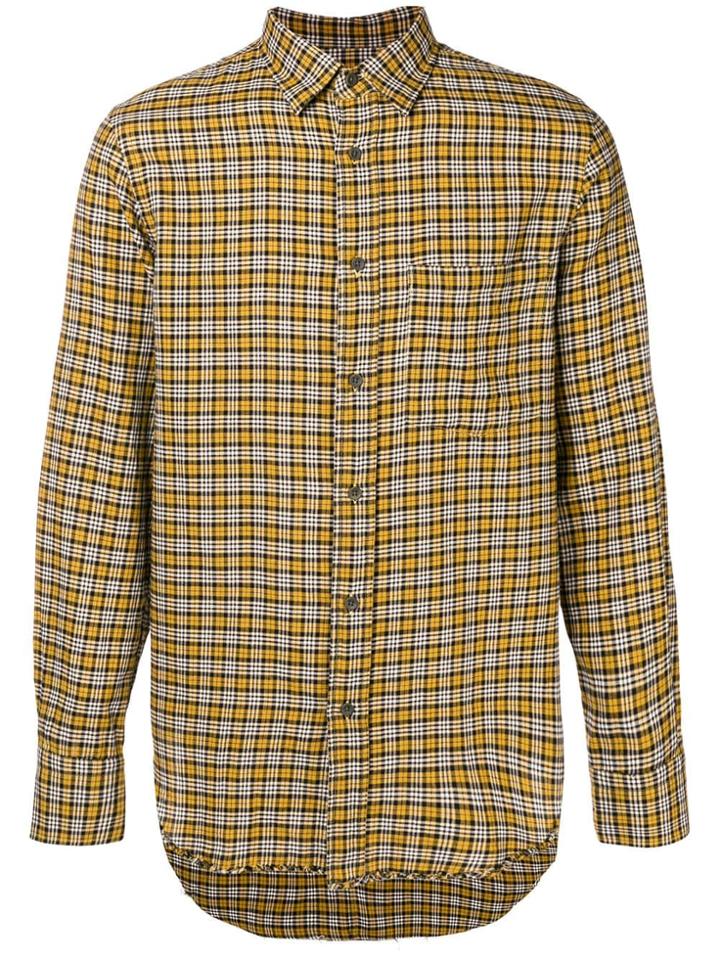 Mauro Grifoni Checked Casual Shirt - Yellow