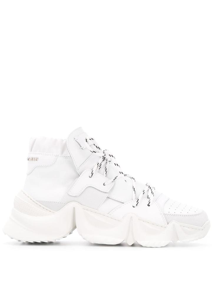 Philipp Plein Hi-top Monster 0.2 Sneakers - White