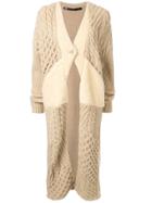 Muller Of Yoshiokubo Chunky Knitted Cardigan - Neutrals