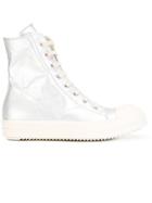 Rick Owens Drkshdw Metallic Hi-top Sneakers