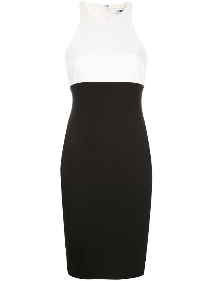 Likely Sleeveless Fitted Dress - White