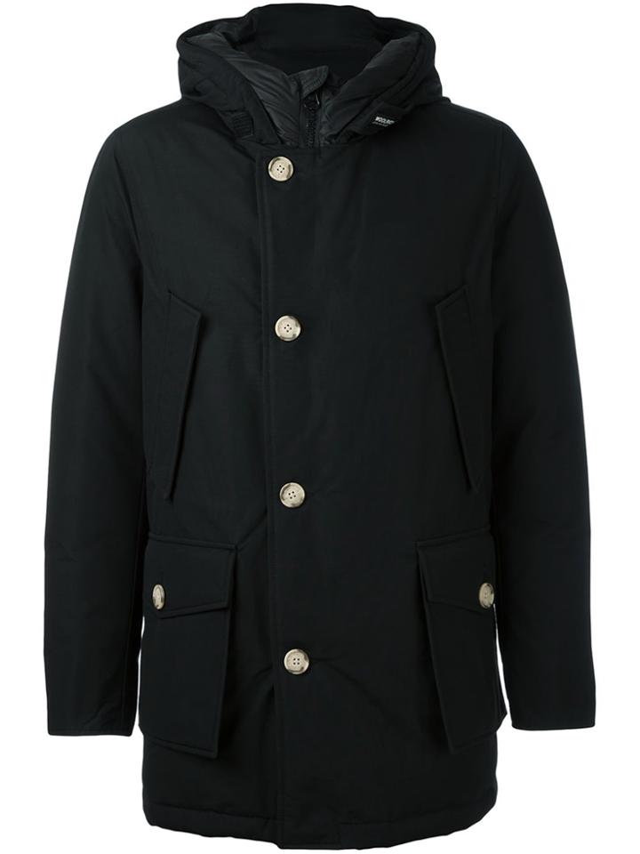 Woolrich High Neck Padded Coat - Black