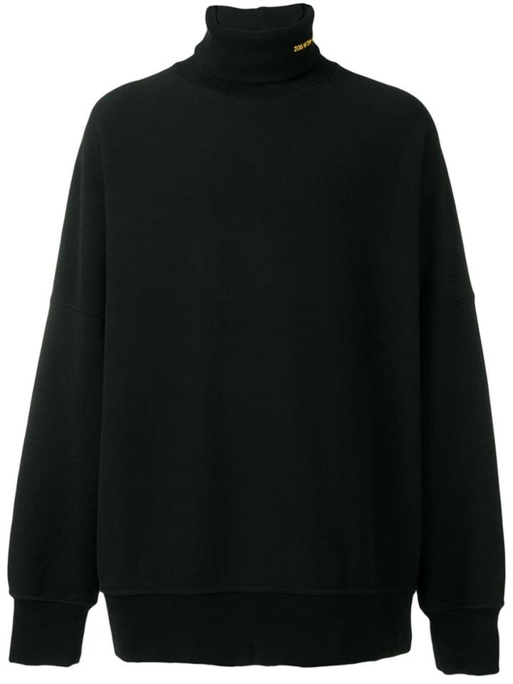 Calvin Klein 205w39nyc Logo Turtleneck Sweatshirt - Black