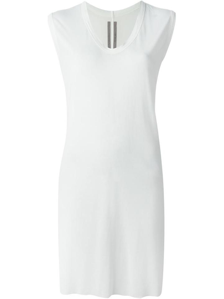 Rick Owens V-neck T-shirt, Women's, Size: 42, White, Viscose/silk