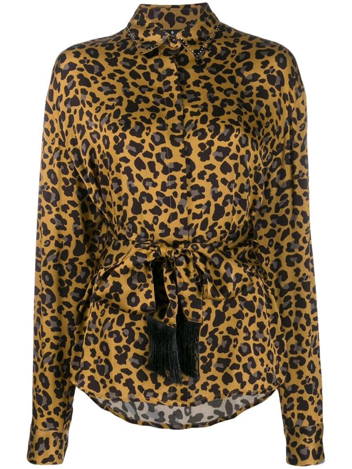Marcelo Burlon County Of Milan Leopard Shirt Multicolor Black - Brown
