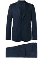 Prada Two Button Suit, Men's, Size: 48, Blue, Cupro/viscose/virgin Wool