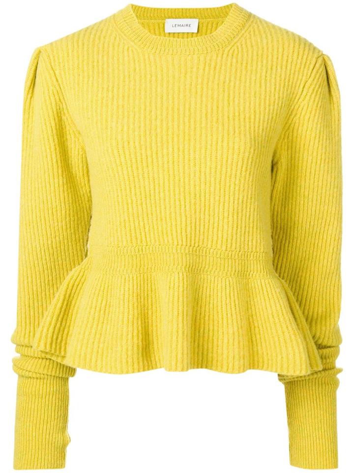 Lemaire Peplum Jumper - Yellow