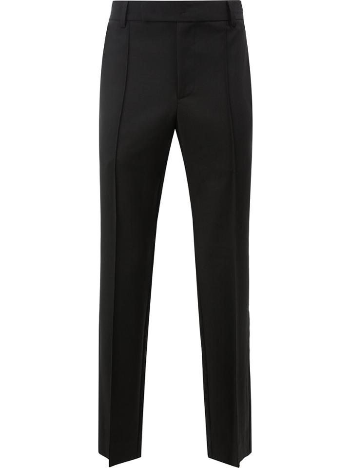 Yang Li Fringed Pleat Detailed Trousers - Black