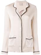 Laneus - Knit Cardigan Blazer - Women - Acetate/viscose - 40, Nude/neutrals, Acetate/viscose