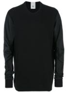 Lost & Found Rooms - Technical Sleeve Sweatshirt - Men - Cotton/polyester - S, Black, Cotton/polyester