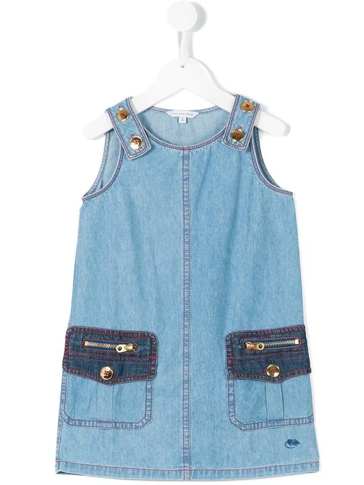 Little Marc Jacobs - Sleeveless Denim Dress - Kids - Cotton - 5 Yrs, Blue