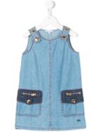 Little Marc Jacobs - Sleeveless Denim Dress - Kids - Cotton - 5 Yrs, Blue