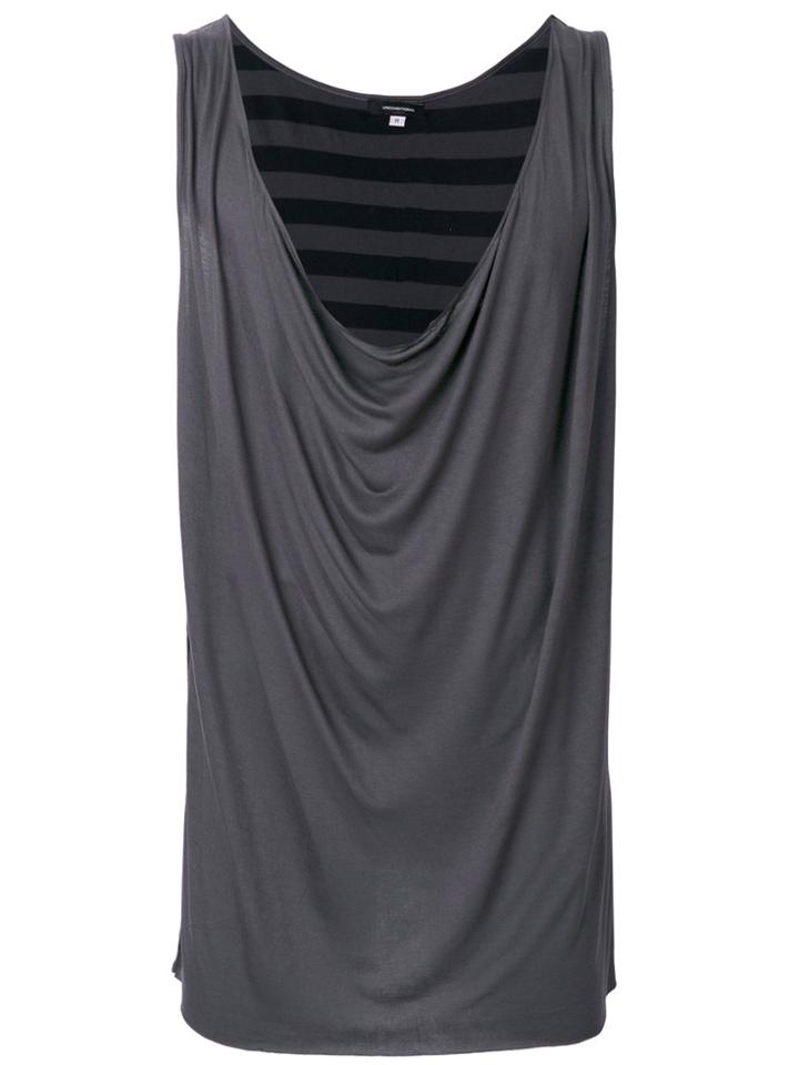 Unconditional Draped Neck Vest - Grey